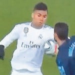 Posible penalti por mano de Casemiro