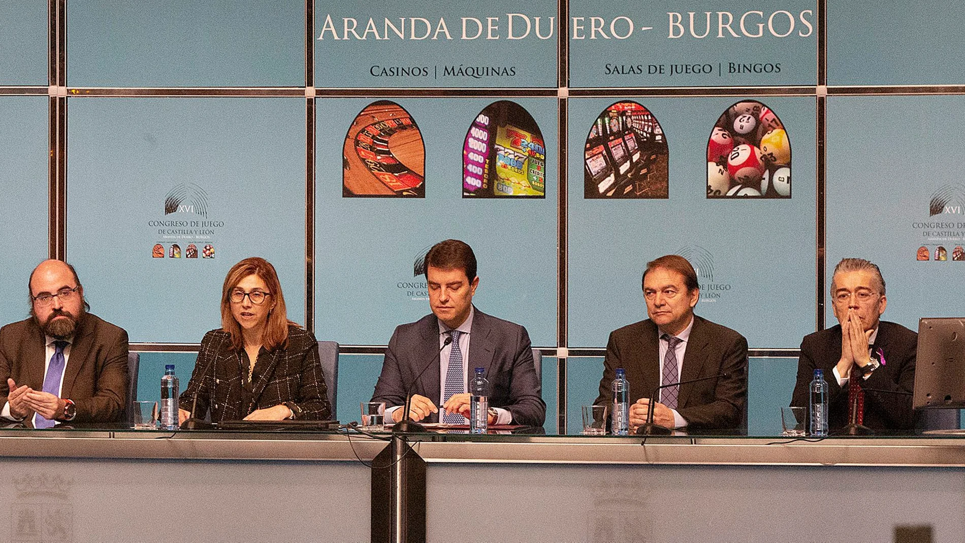 El consejero de la Presidencia, Ángel Ibáñez, inaugura el XVI Congreso del Juego de Castilla y León en Aranda de Duero junto a su alcaldesa, Raquel González