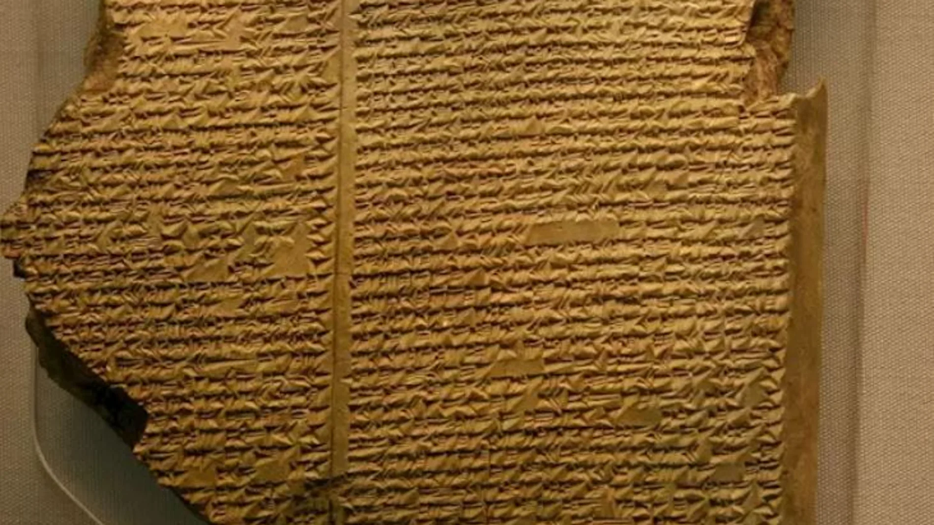 Tableta de la Inundación que se conserva en el Museo Británico
