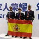 Militares participantes en los últimos Juegos Mundiales de China