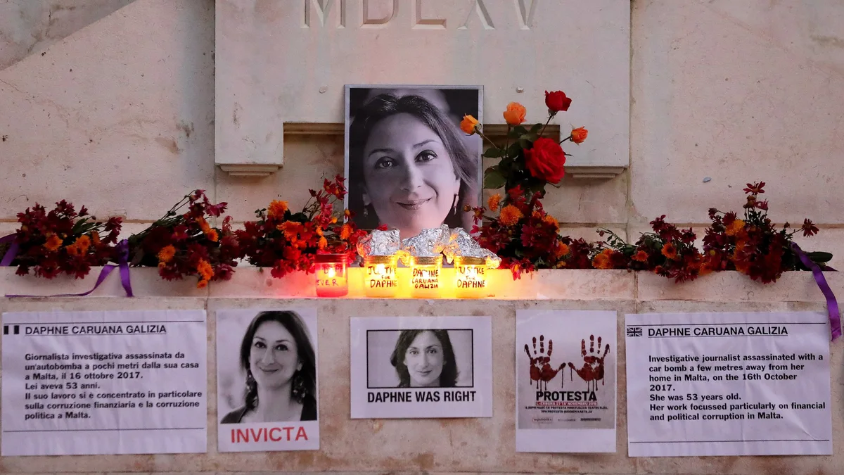 Una bloguera asesinada y un juicio conta el establishment: el escándalo que sacude la pequeña isla mediterránea