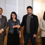 Reunión entre el PSOE y ERC paar negociar la investidura de Sánchez