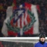 Griezmann jugó su primer partido en el Wanda Metropolitano tras abandonar el Atlético