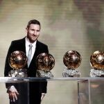 Messi, con sus seis Balones de Oro