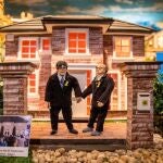 Carles Puigdemont y Quim Torra, representados en el Belén de Valga (Pontevedra). Compuesto por más de 4.000 figuras, cada diciembre este Belén artesanal en movimiento gana en popularidad por su peculiar repaso a la actualidad política y social