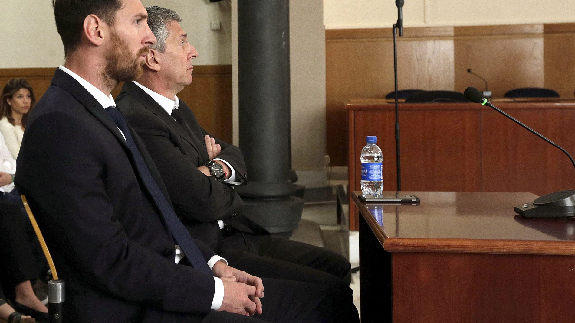 Messi y su padre, en el juicio por el que el jugador blaugrana fue condenado por tres delitos fiscales en 2016