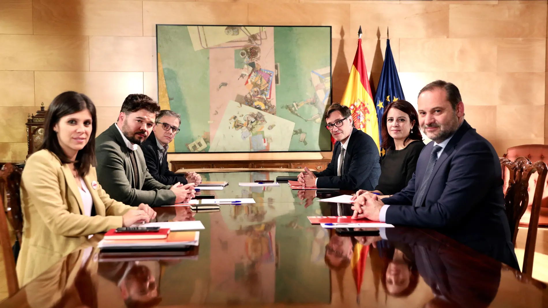 Los equipos negociadores de PSOE y ERC comienzan su segunda reunión