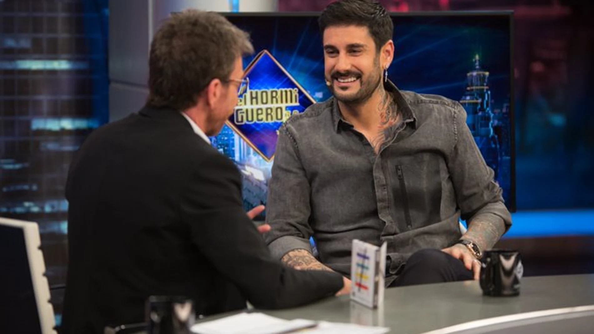 Melendi, en el plató de "El Hormiguero"