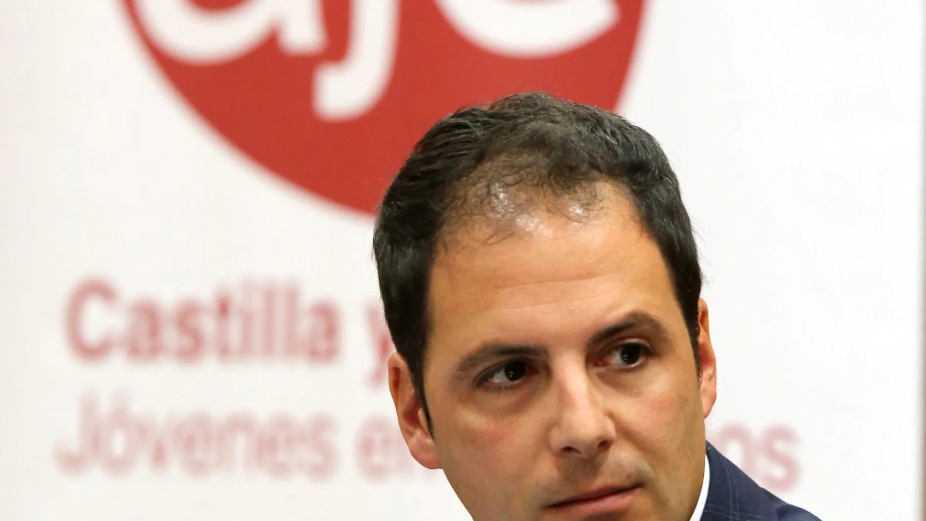 El presidente de la Federación de Jóvenes Empresarios (AJE) de Castilla y León. Jesús Ciria