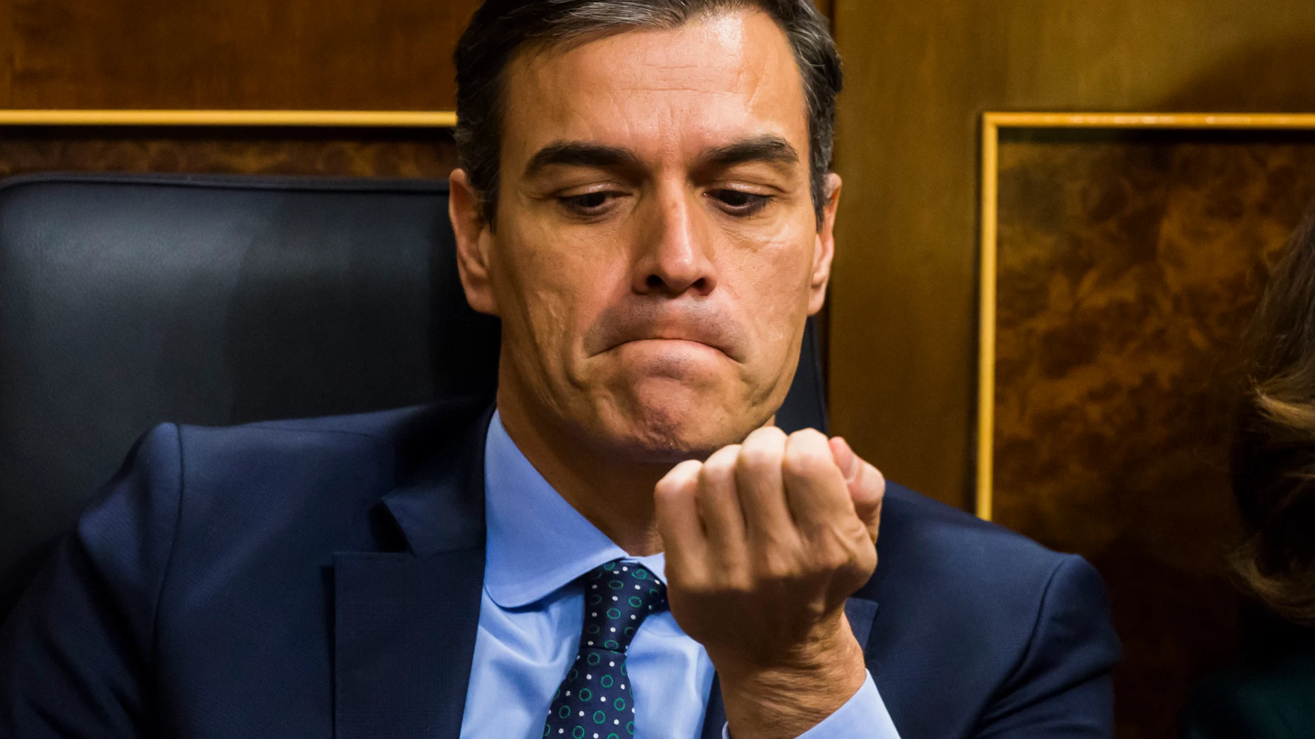 Pedro Sánchez durante la sesión Constitutiva de la XIVLegislatura del Congreso de los Diputados. Elección de la Nueva Presidenta y Constitucion de la Mesa del Congreso / Foto: Alberto R. Roldan