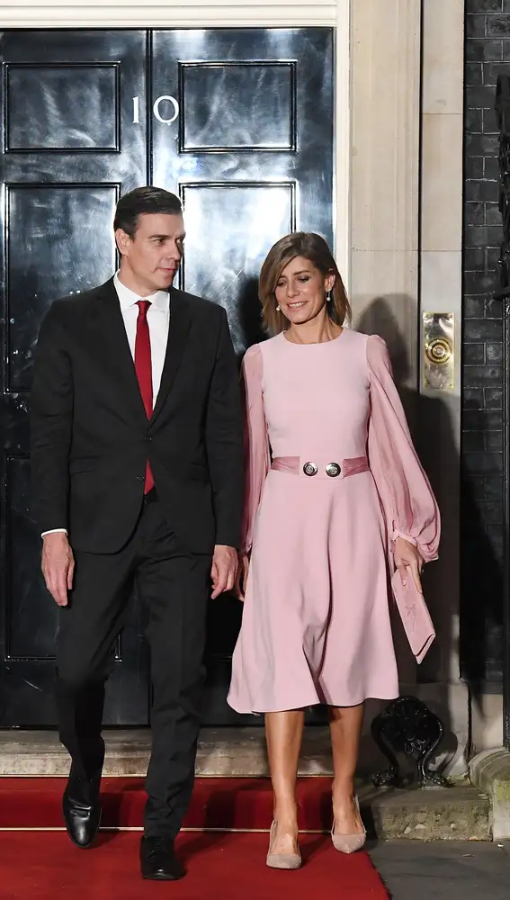 Pedro Sánchez y Begoña Gómez en Londres.