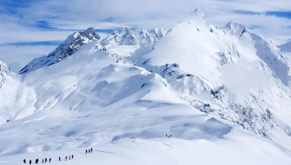 Raquetas de nieve y esquí de travesia en Gourette