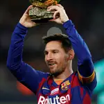  Las lágrimas del hijo pequeño de Messi en el homenaje por el sexto Balón de Oro