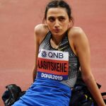 María Lasitskene, campeona mundial de salto de altura, compitió en los Mundiales de Doha 2019 bajo bandera neutral / Reuters