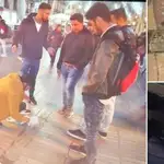  Cuatro jóvenes dañan con cemento el memorial a las víctimas del atentado de Las Ramblas