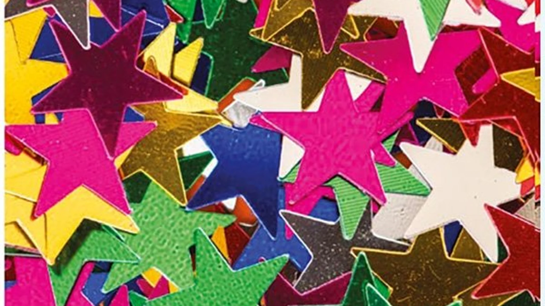 Estrellas de plástico de decoración navideña