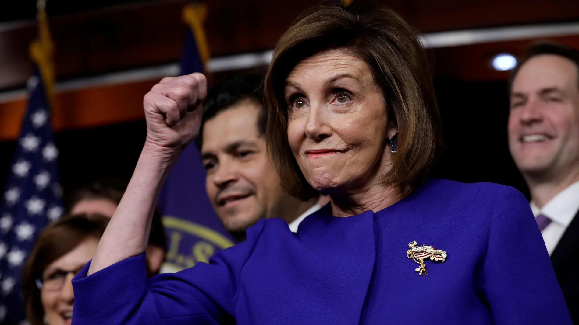 House Speaker Nancy Pelosi on USMCA trade agreement on Capitol Hill in Washington