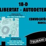 Cartel de la convocatoria de Tsunami DemocràticTSUNAMI DEMOCRÀTIC10/12/2019