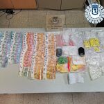 Alijo de droga y dinero en efectivo incauta por la Policía Municipal