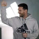 Leo Messi, en la presentación de sus nuevas botas en Barcelona el pasado día 11
