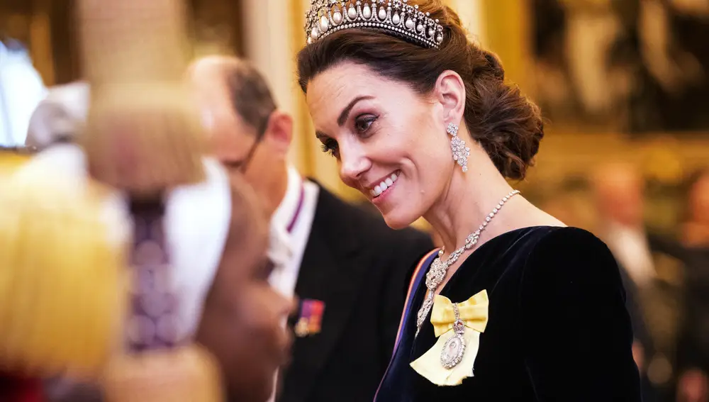 Kate Middleton en la recepción en Buckingham Palace
