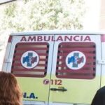 Los heridos fueron trasladados en ambulancia