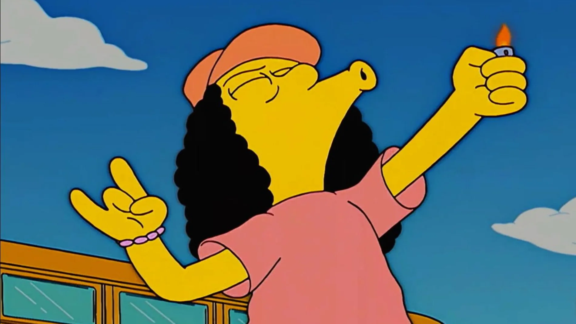 Otto Mann, personaje de «Los Simpson», al que pone voz el actor de doblaje Claudio Serrano