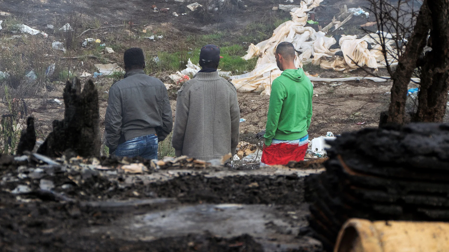 Un muerto y una herida en un incendio en un asentamiento chabolista de Huelva