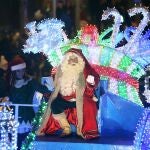 Cabalgaza de Navidad que recorre las calles de Palencia con Papá Noel