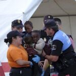 Uno de los rescatados es una niña de dos años
