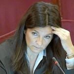 GRAF7670. MADRID, 21/03/2019.- Imagen tomada de la señal de video institucional del Tribunal Supremo, de la abogada del Estado, Rosa María Seoane, durante la vigésima jornada del juicio del "procés" que hoy trascurre con la declaración de más guardias civiles que participaron en las investigaciones de lo ocurrido en Cataluña en otoño de 2017. EFE/Tribunal Supremo