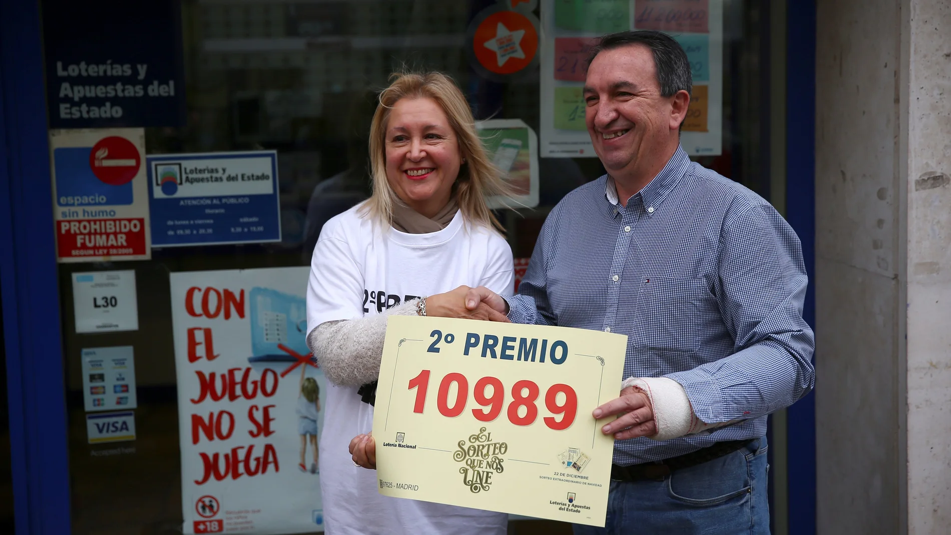 La administración número 31 de Madrid (Felix Boix, 4), ha vendido 102 series del segundo premio