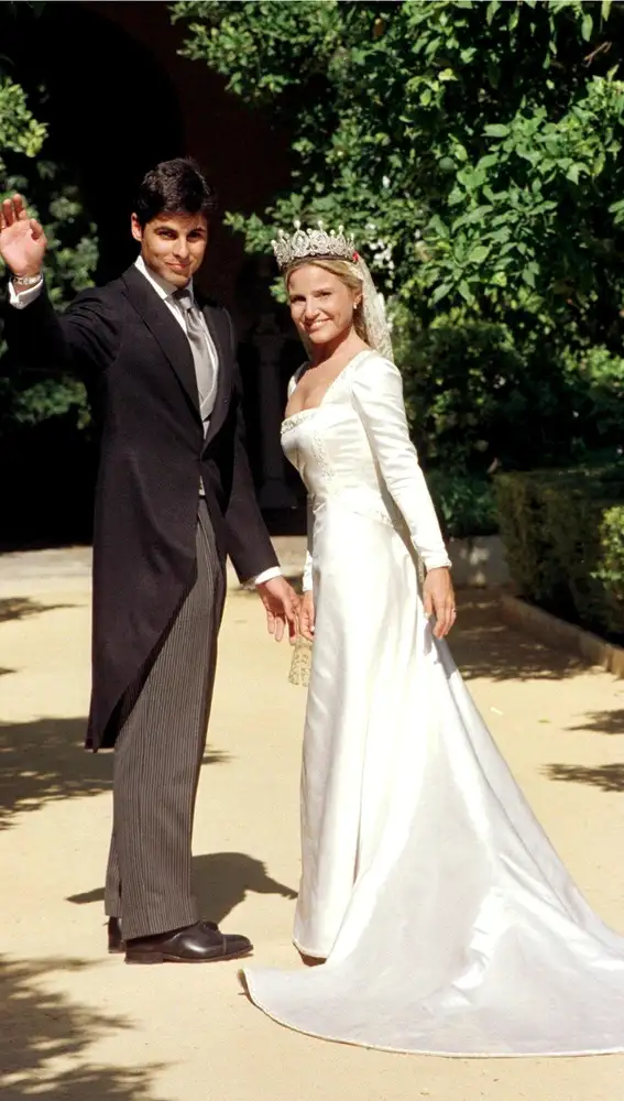 Eugenia Martínez de Irujo con el vestido que diseñó Ungaro