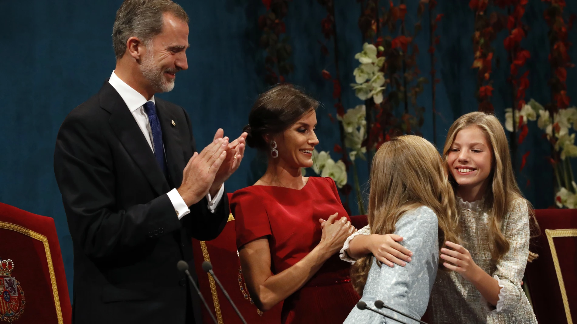 La Familia Real durante la entrega de los Premios Princesa de Asturias 2019