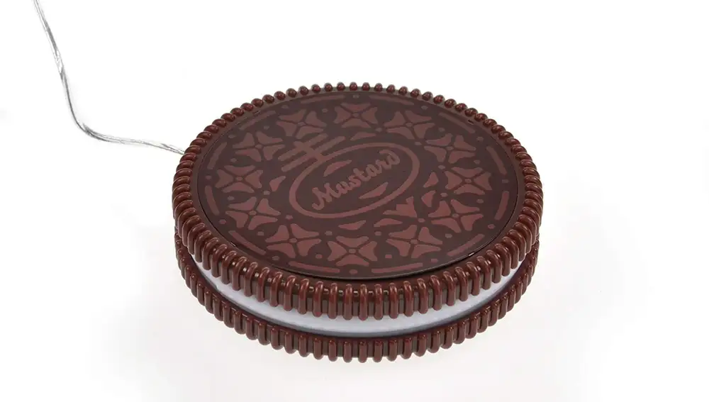 Calentador de tazas USB para escritorio, diseño de galleta
