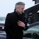 Ari Behn en el funeral de Johan Martin Ferner