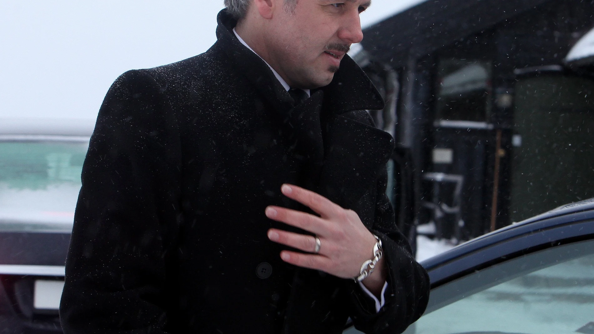 Ari Behn en el funeral de Johan Martin Ferner