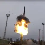 Un misil hipersónico Avangard de Rusia