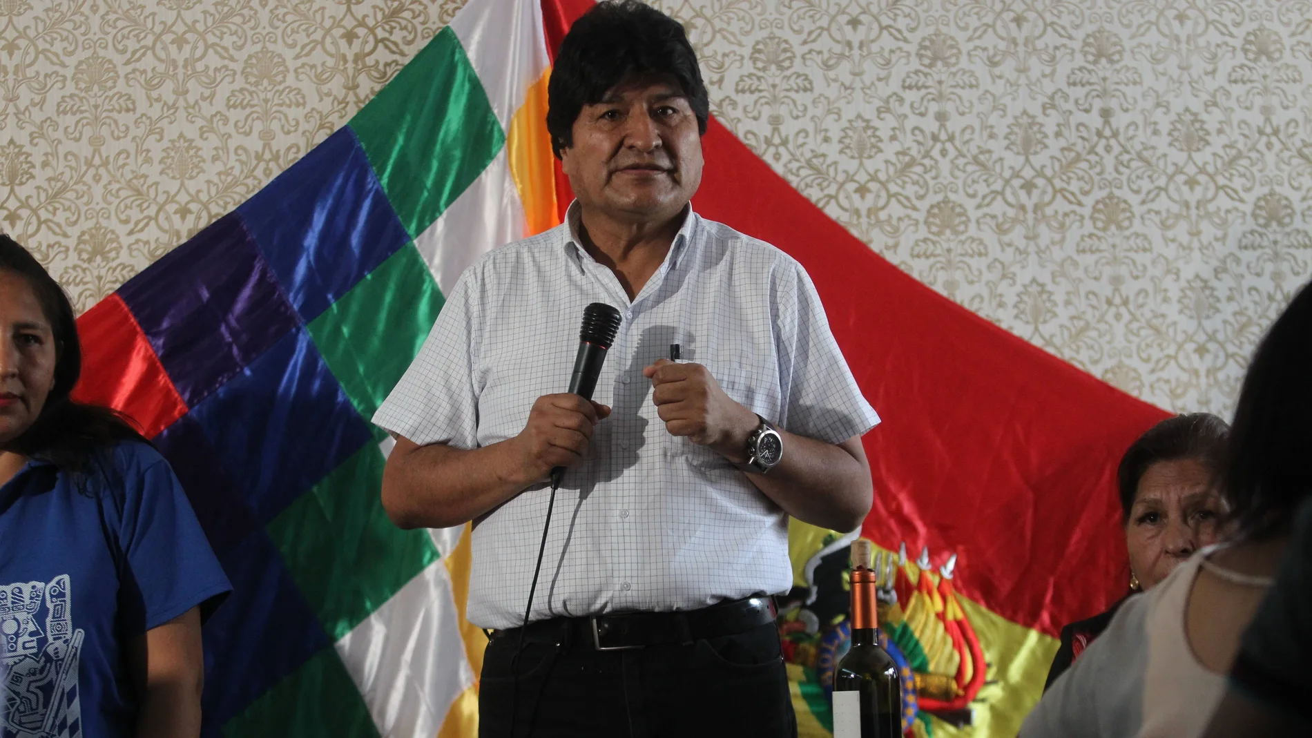 Evo Morales brinda en Argentina por recuperar la "democracia" en Bolivia
