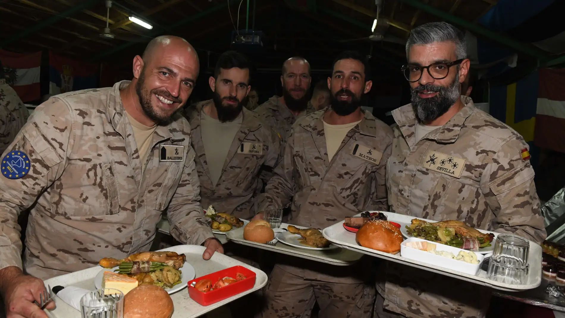 La cena de Nochevieja de los legionarios