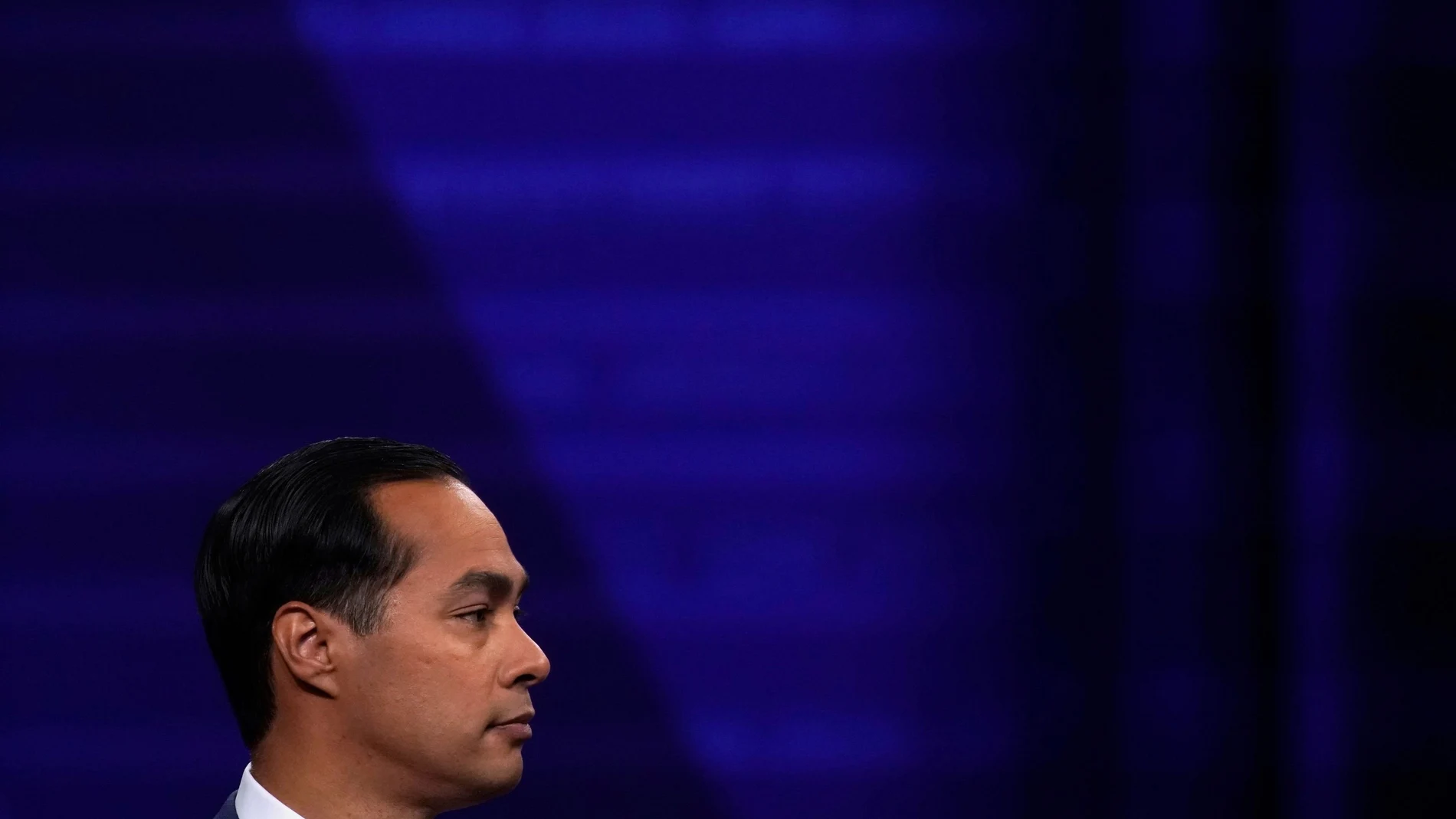 FILE PHOTO: FILE PHOTO: Democratic 2020 U.S. presidential candidate Julian Castro takes part during a televised townhall on CNN dedicated to LGBTQ issues in Los Angeles, California