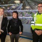 La delegada del Gobierno en Castilla y León, Mercedes Martín Juárez, acompañada por la coordinadora regional de la DGT, Inmaculada Matías, y por el teniente coronel jefe del Sector de Tráfico de la Guardia Civil en Castilla y León, Rafael Aparicio, presentan el balance del año 2019, en lo que a accidentes de tráfico en esta comunidad autónoma se refiere