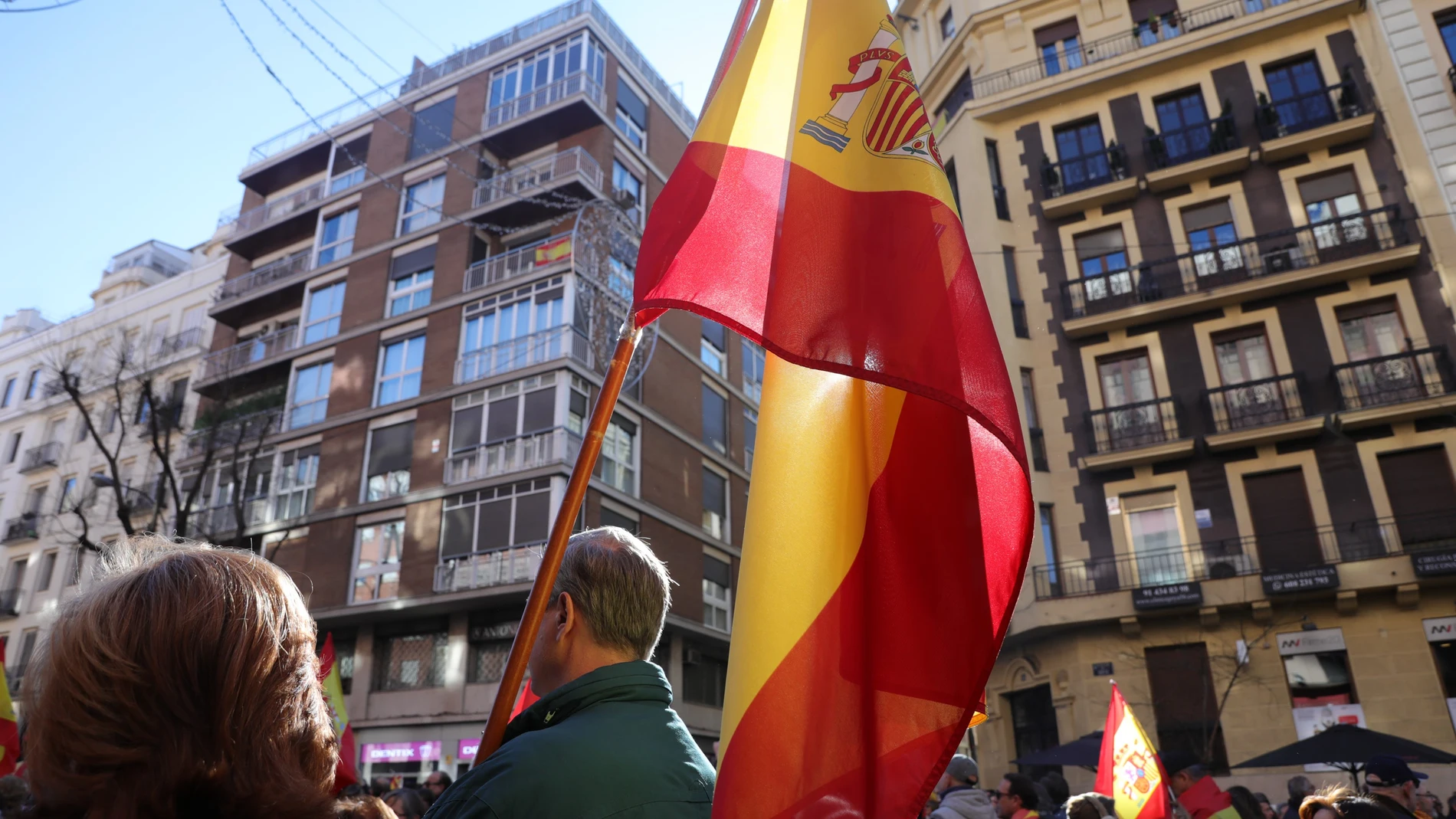 Manifestación en Madrid 'Por el Futuro de España Unida' para reclamar unidad nacional