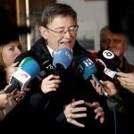 El presidente de la Generalitat valenciana, Ximo Puig, valoró el debate de investidura del candidato socialista Pedro Sánchez