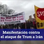 EEUU sale a la calle para protesar contra el ataque de Trump a Irán