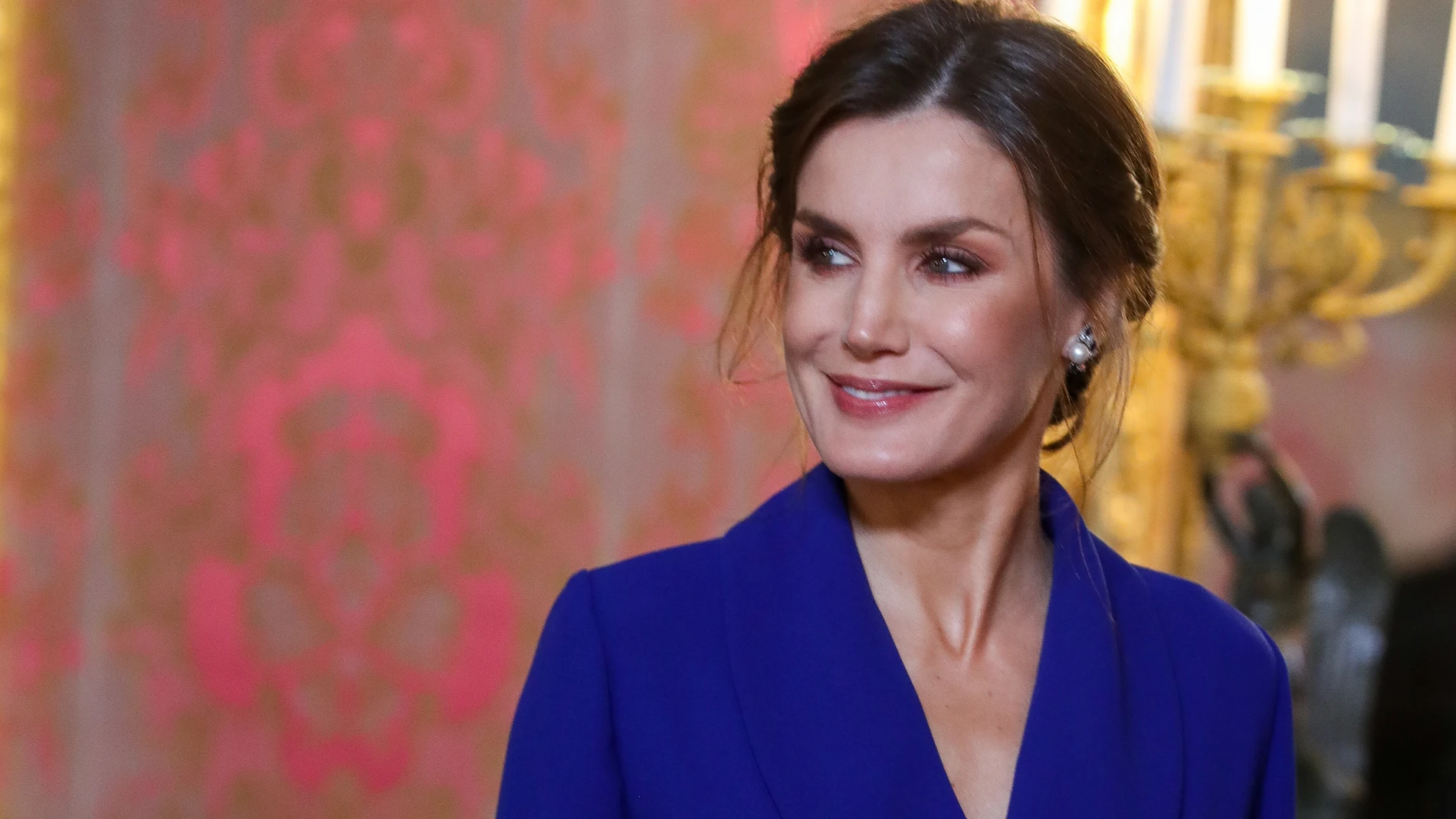 Queen Letizia Ortiz during the Military Easter 2020 at RoyalPalace in Madrid on Monday 6th January 2020.