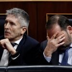 Fernando Grande-Marlaska y José Luis Ábalos, en el Congreso /EFE