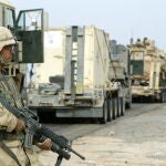 Soldados estadounidenses cerca de Kirkuk, en Irak