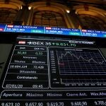 Vista de la Bolsa española