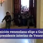 Guardia Nacional Bolivariana trata de impedir el acceso a Guaidó en el Parlamento